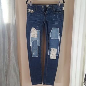 FREE PEOPLE patch jeans